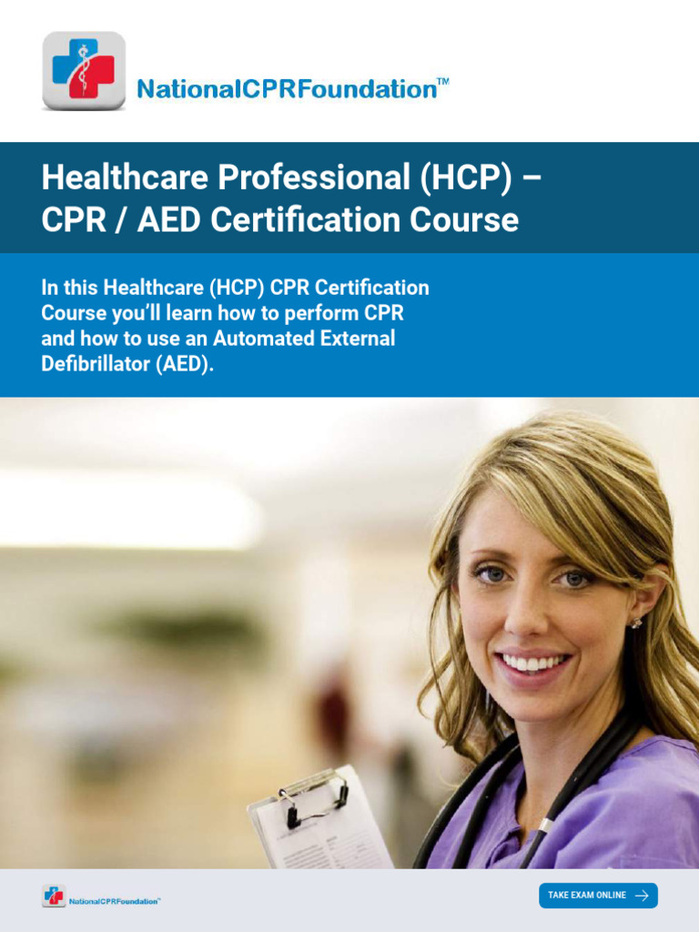 HCP CPR/AED Certification Course Guide | PDF | Cardiopulmonary ...