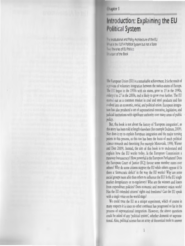 Understanding the EU Political System | PDF | European Union | European ...