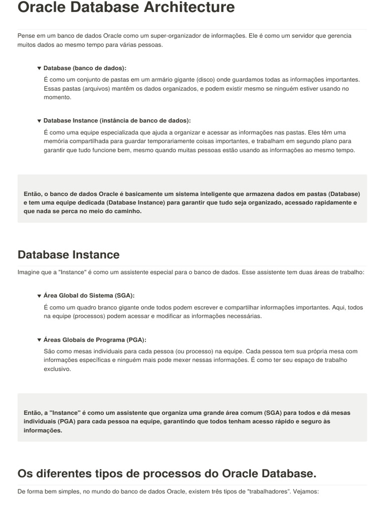 Oracle Database Architecture Fa04a2be8d1e479ba65822a0bdd5f342 | PDF ...