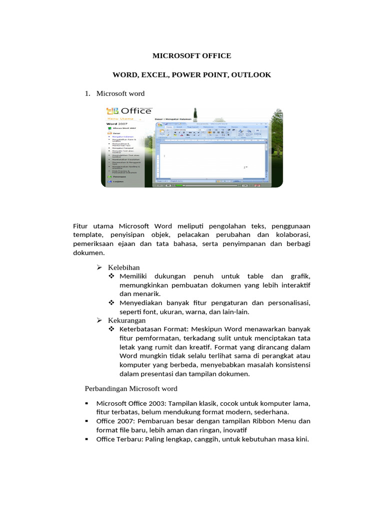 Fitur Utama Microsoft Office 2 | PDF