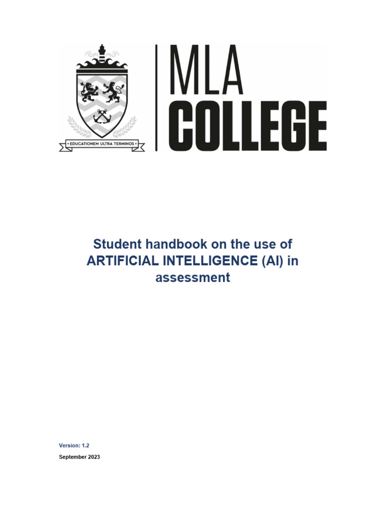 AI Use in Student Assessments Handbook | PDF | Artificial Intelligence ...