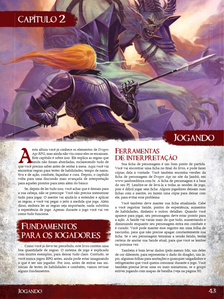 Regras Básicas de Dragon Age RPG | PDF | Jogos de RPG | Tempo