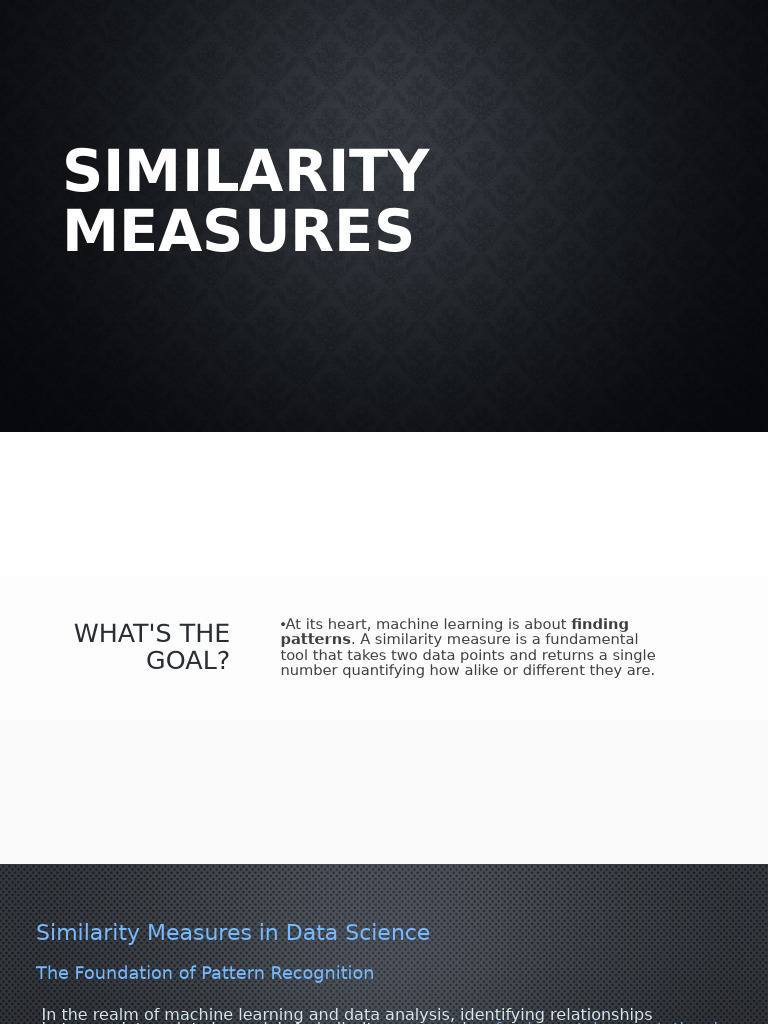 Key Similarity Measures in Data Science | PDF | Norm (Mathematics ...