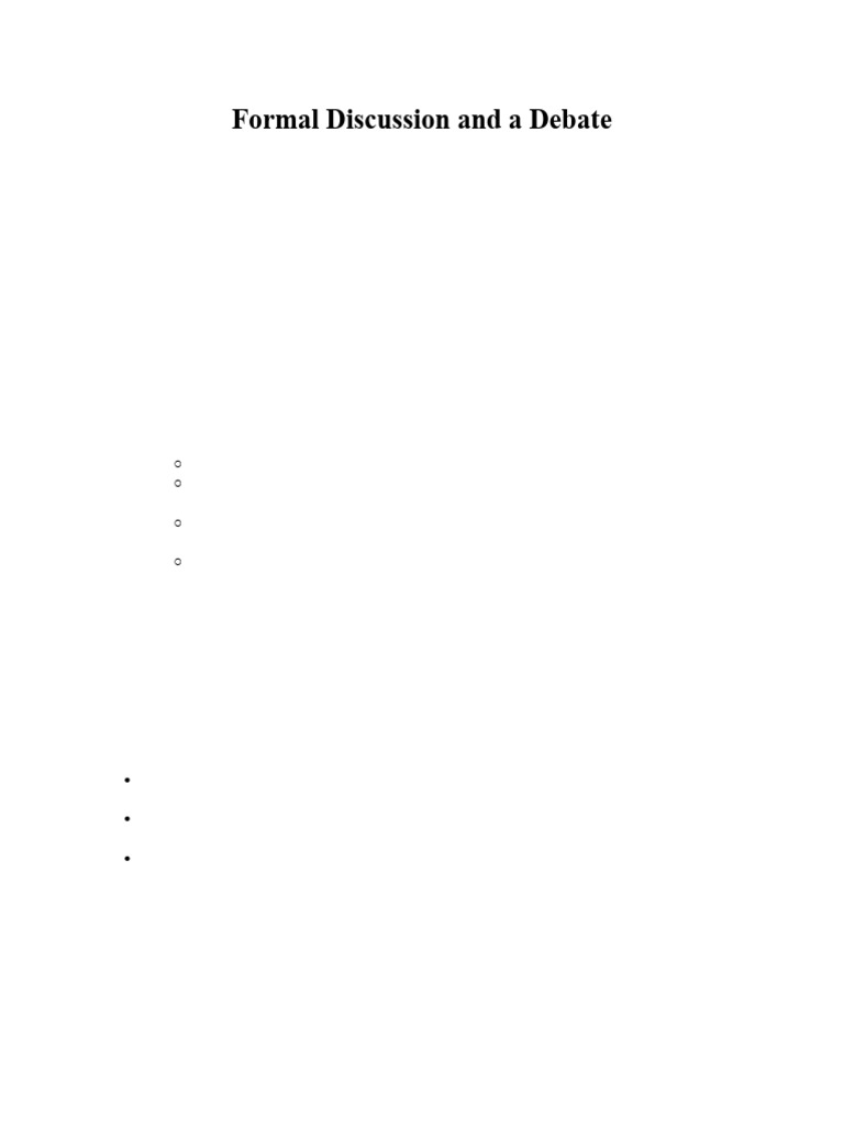 Understanding Debate Structure and Purpose | PDF | Argument | Natural ...