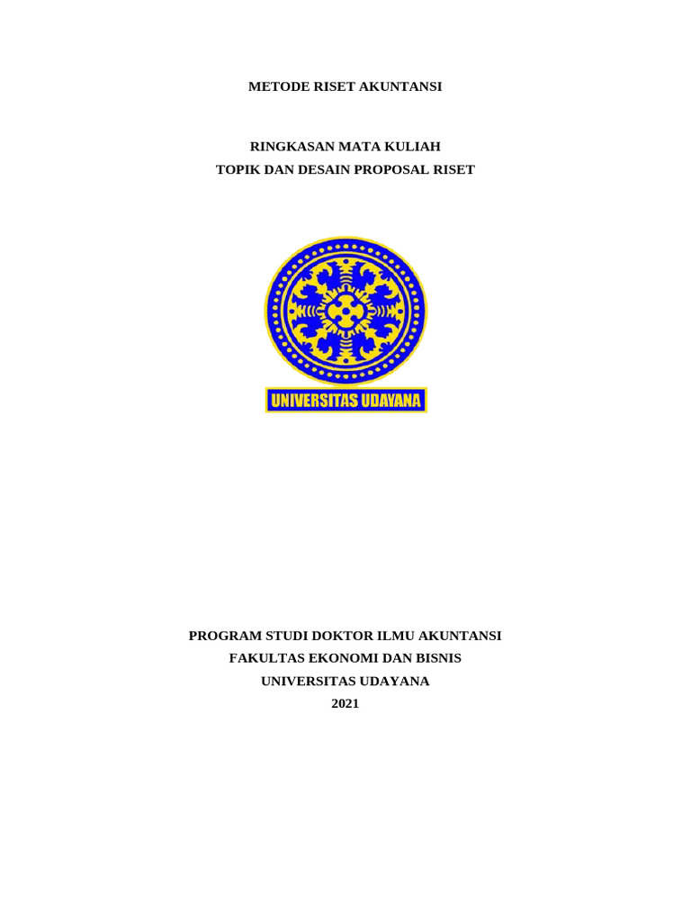 Metode Riset Akuntansi: Kualitatif & Kuantitatif | PDF