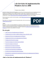 Guía paso a paso de Servicios de implementación de Windows en Windows Server 2008