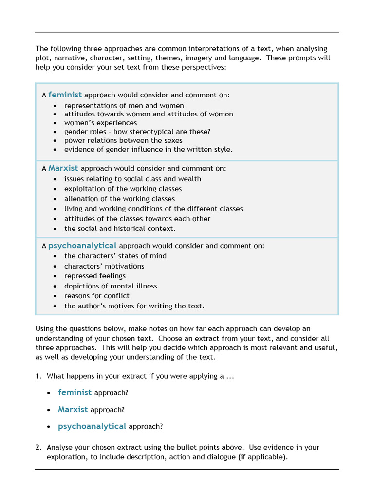 Interpreting Literary Text Differently | PDF