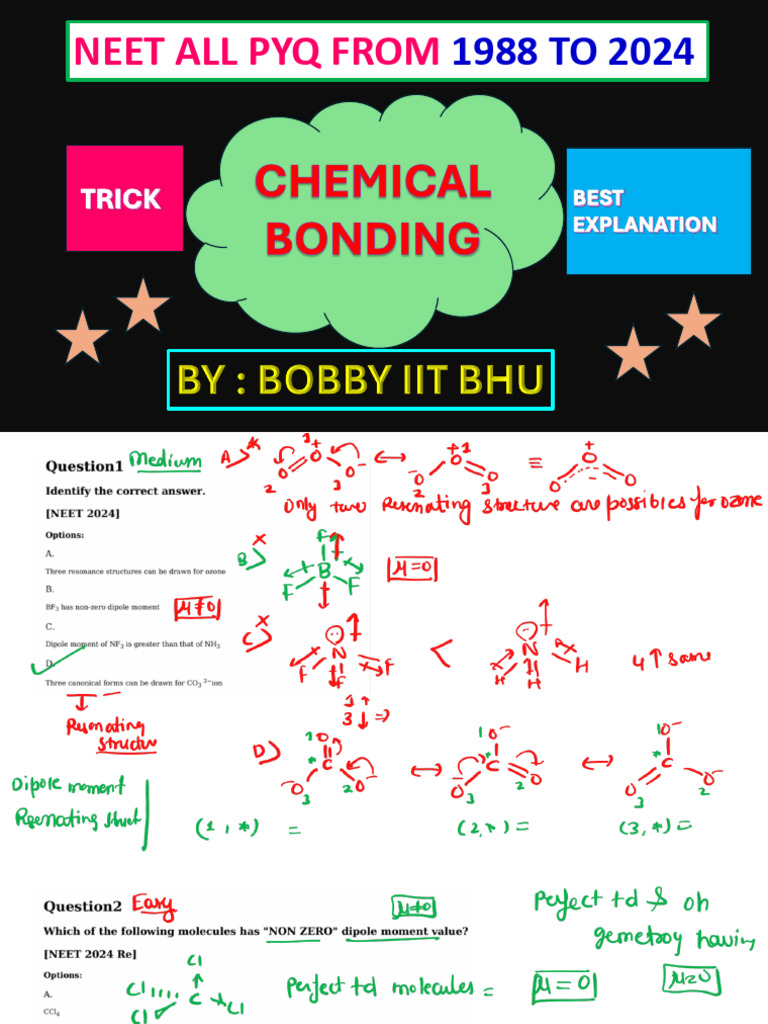 Chemical Bonding Neet | PDF