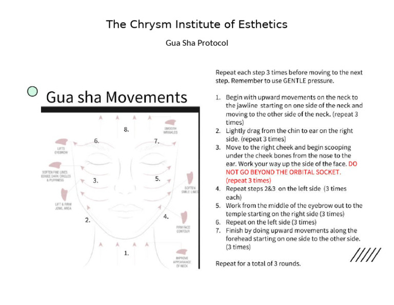 Gua Sha Protocol | PDF