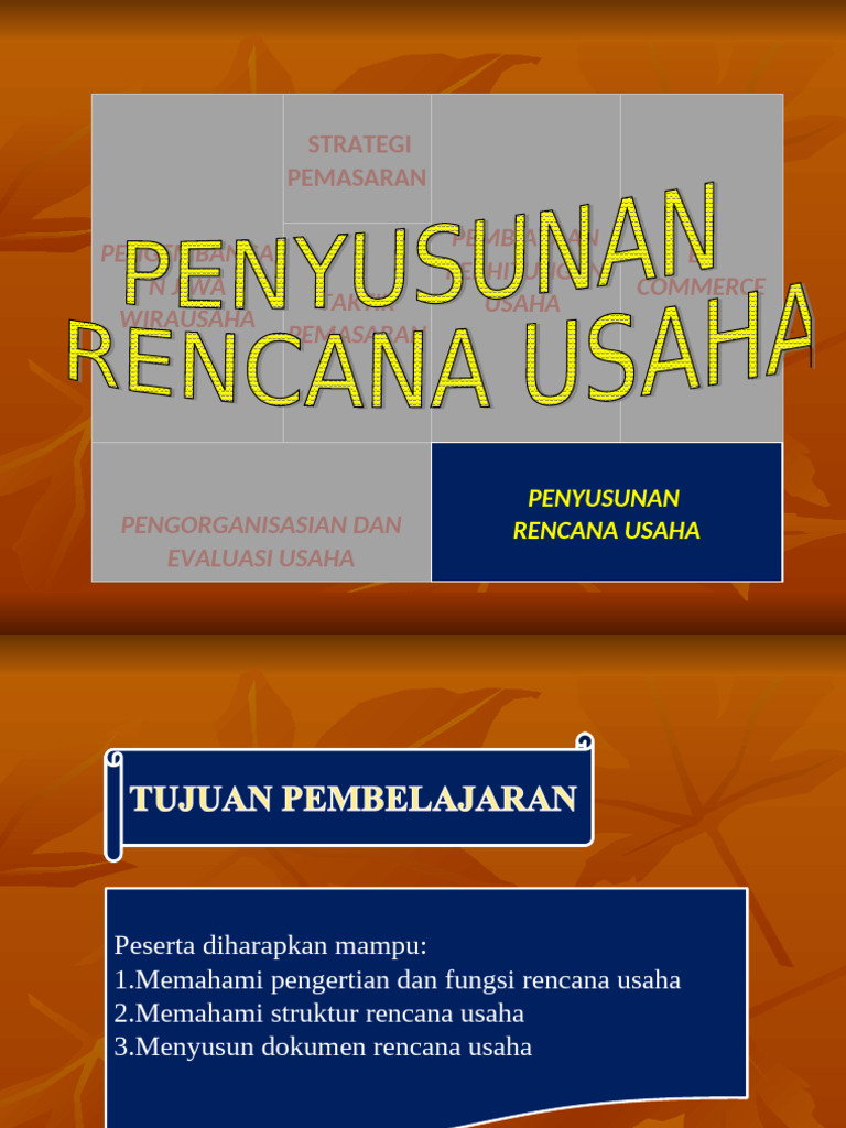 Rencana Usaha Model Canvas untuk Wirausaha | PDF