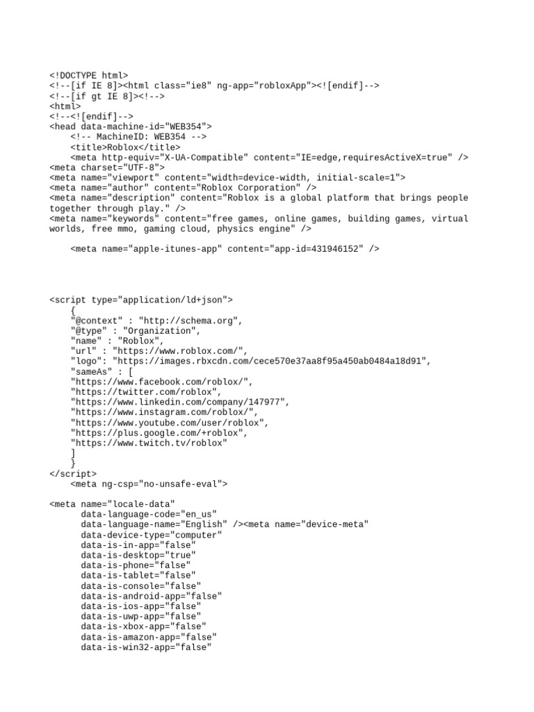 Roblox Online Gaming Platform Overview | PDF | Web Technology | Web ...