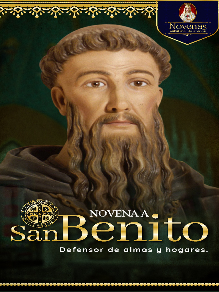 Novena a San Benito Oraciones y Devoción PDF Teología Espiritualidad