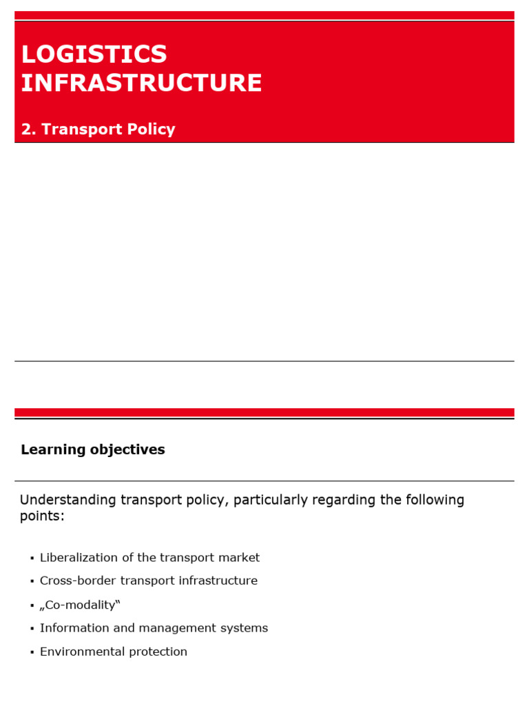 European Transport Policy Overview | PDF | Transport | Rail Transport