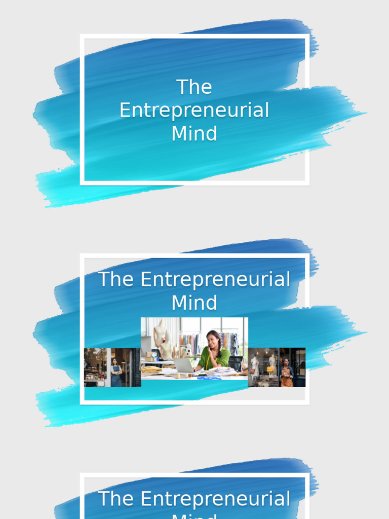 The Entrepreneurial Mind Chapter 1 | PDF | Entrepreneurship | Startup ...