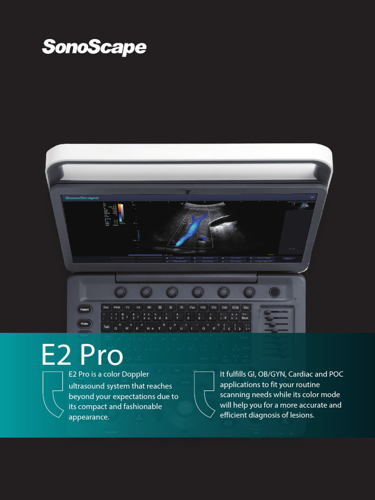 E2 Pro: Advanced Color Doppler Ultrasound | PDF