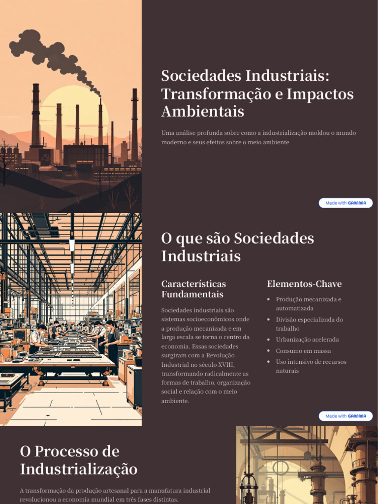 Impactos Ambientais da Industrialização | PDF | Poluição | Degradação ...