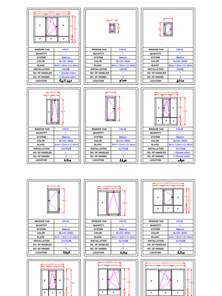 Balexco Window Specifications Overview | PDF