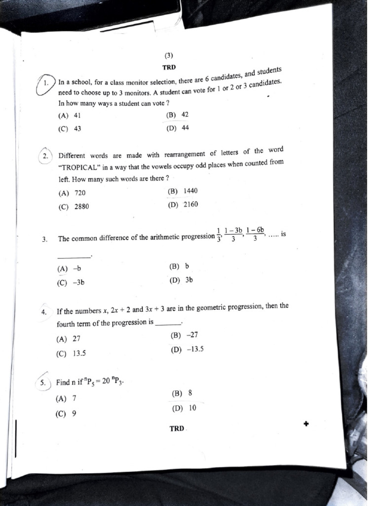 CA Foundation Quantitative Aptitude QP Sept 2025 WWW Castudynotes | PDF
