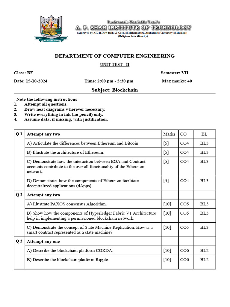 Unit Test 2 | PDF
