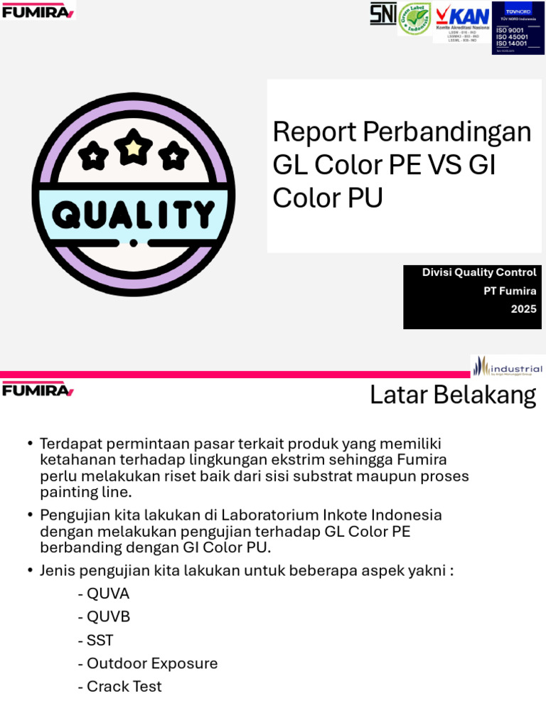 Perbandingan Ketahanan Cat PE dan PU | PDF