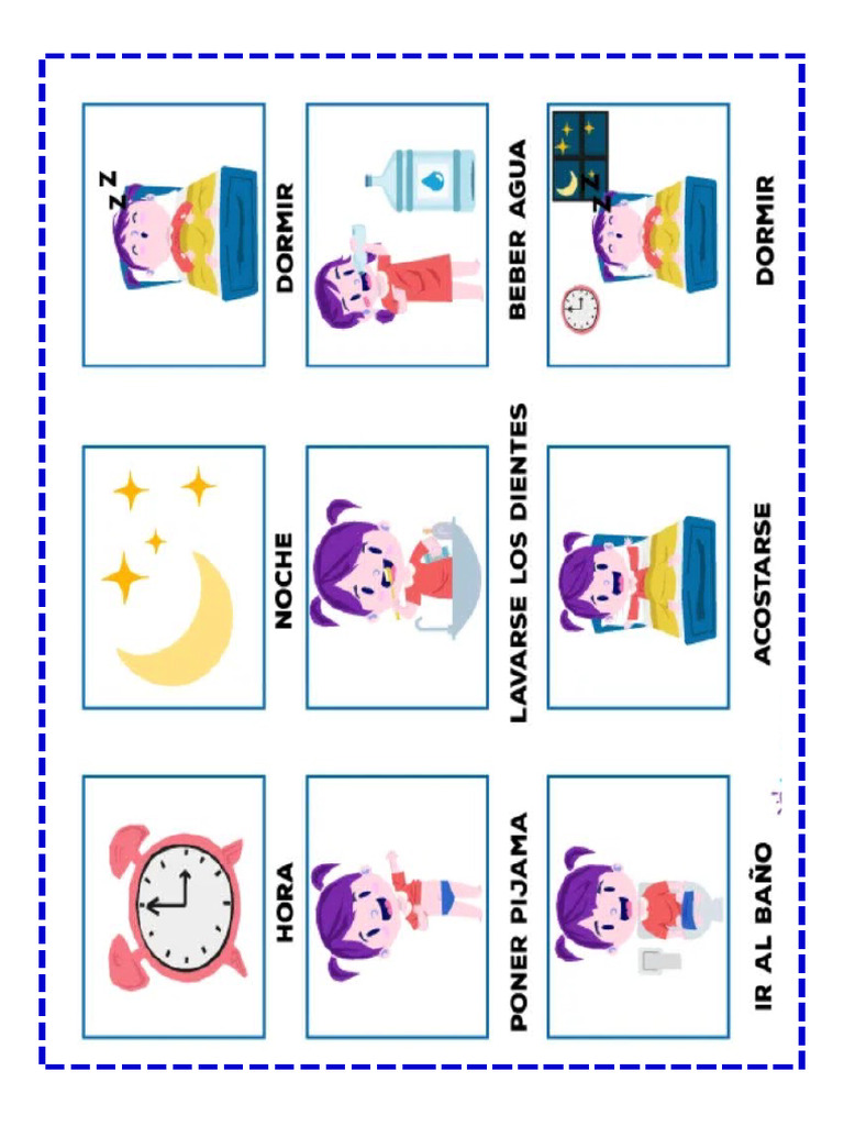 1-Pictograma Rutina Noche | PDF