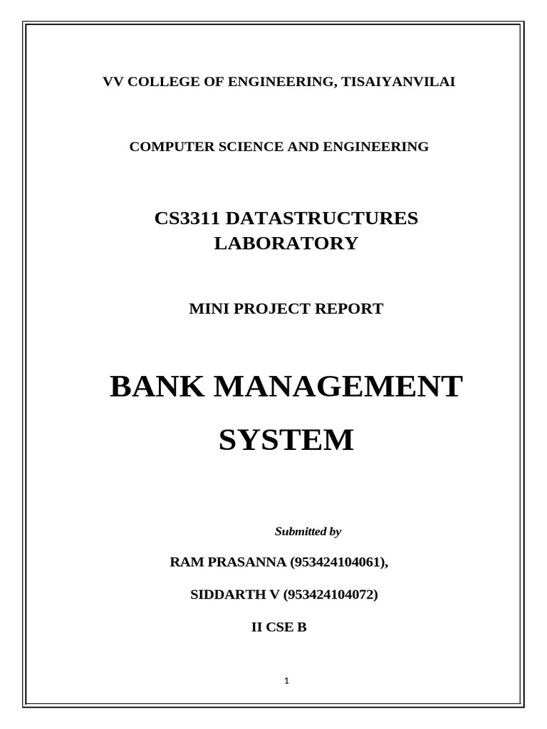 Project Report Template - 080917 | PDF