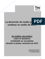 Desercion de Medio Periodo - Analisis Descriptivo Costa Rica