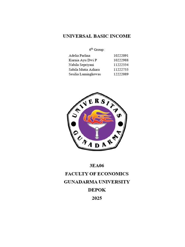 Understanding Universal Basic Income | PDF | Income | Poverty