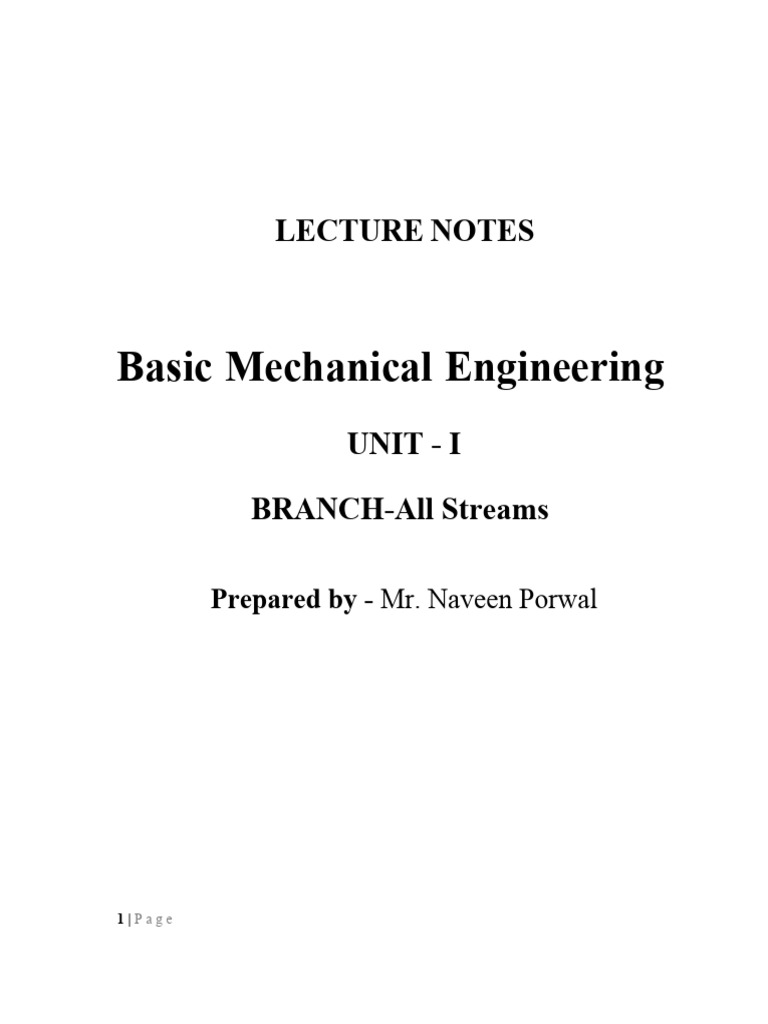 BME Notes -1 | PDF | Electric Motor | Mole (Unit)