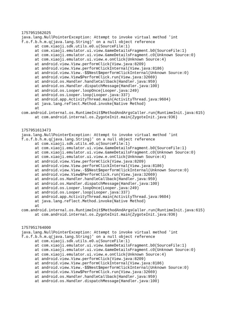 Java NullPointerException and FileUriExposed Issues | PDF | Java ...