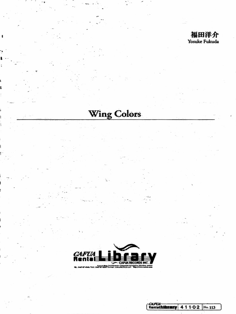 Wing Colors | PDF