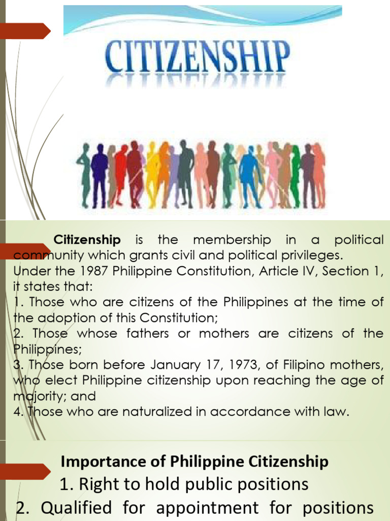 Understanding Philippine Citizenship Rights | PDF | Naturalization ...