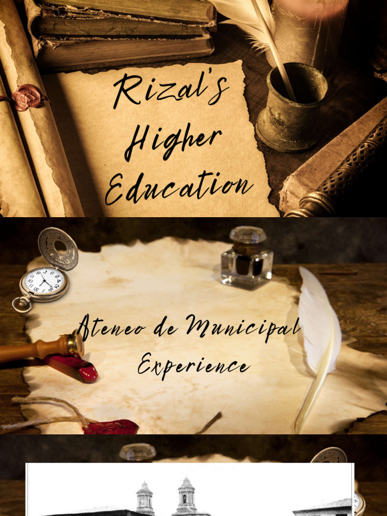 Rizal's Education at Ateneo and UST | PDF