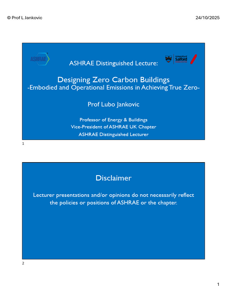 Designing Zero Carbon Buildings - Embodied and Operational Emissions in ...