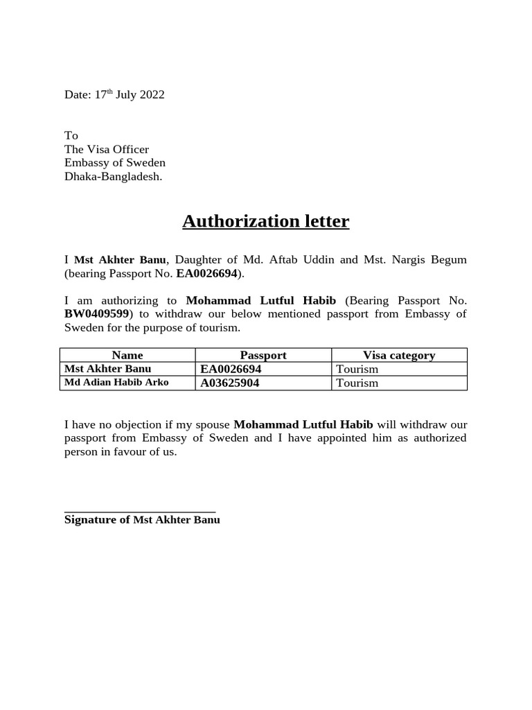 Authorization | PDF