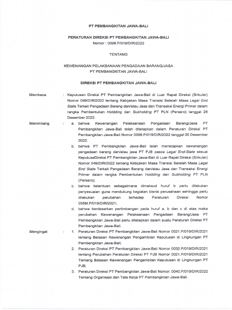 Proses Pengadaan Barang dan Jasa Perusahaan | PDF