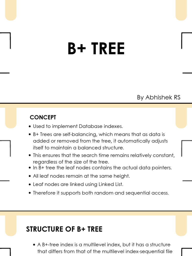 B+ Tree | PDF