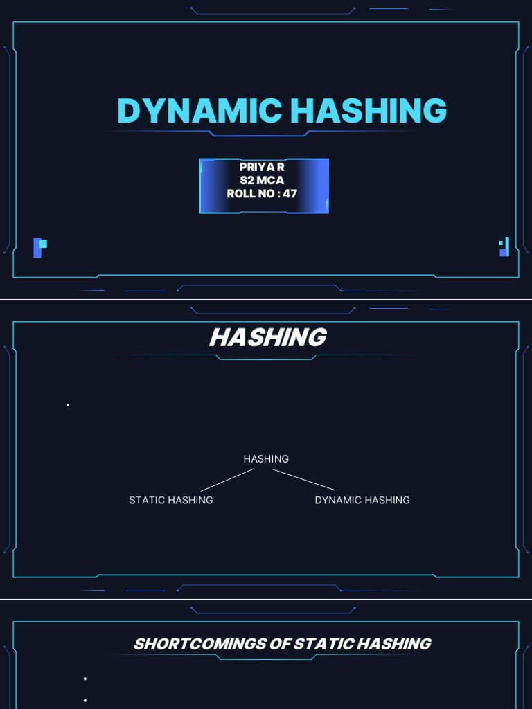 Dynamic vs Static Hashing in DBMS | PDF | Computer Data | Software ...
