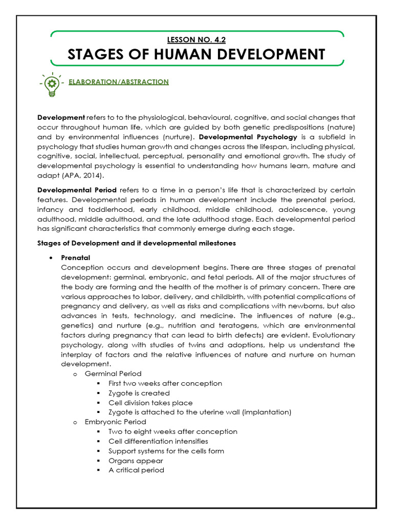 8 Stages of Human Development | PDF | Adolescence | Developmental ...