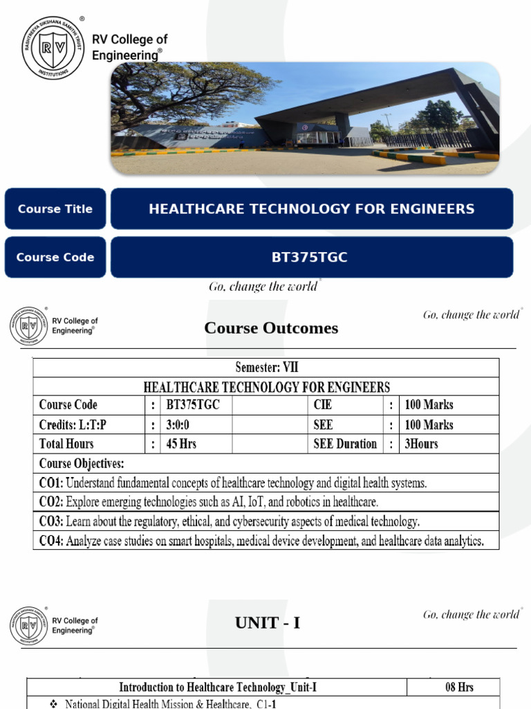 Healthhcare Technology For Engineers | PDF