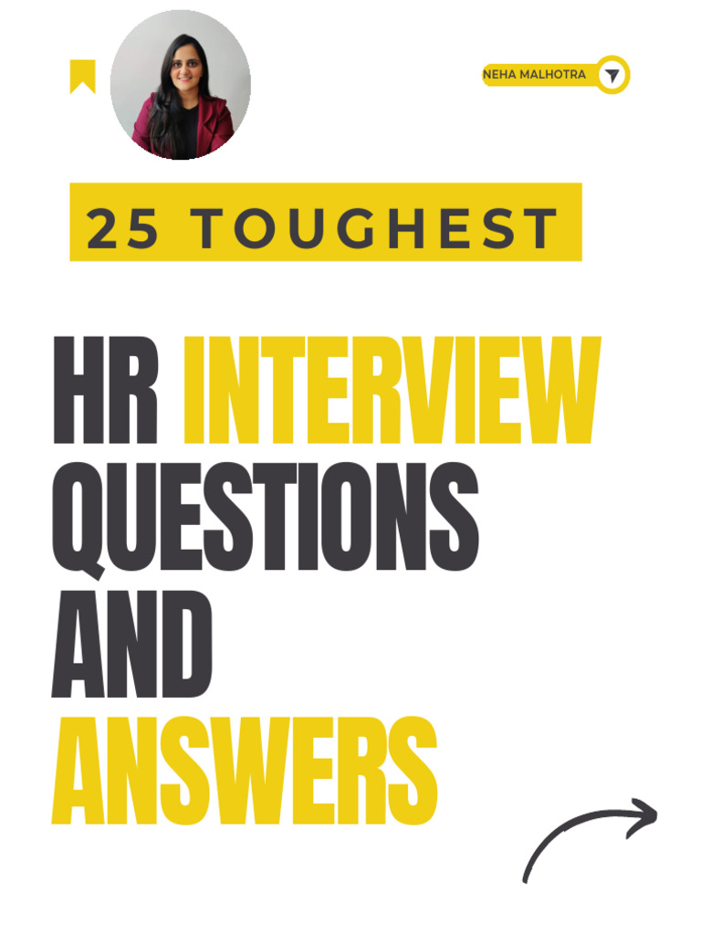 Tough HR Interview Questions & Answers | PDF | Leadership ...