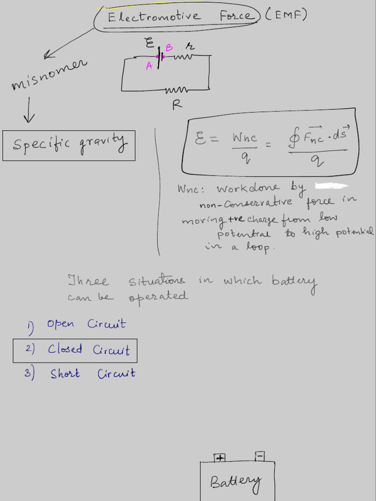 Electromotive Force EMF | PDF | Quantity | Physics