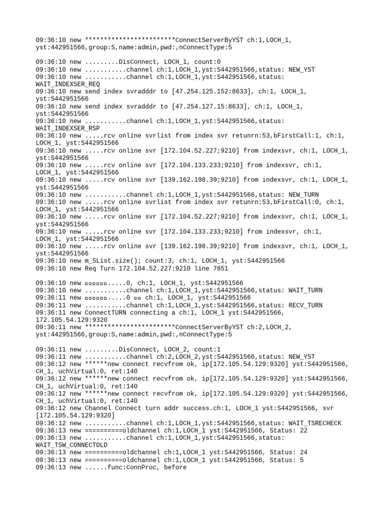 Yst Connect Log 20251014 | PDF