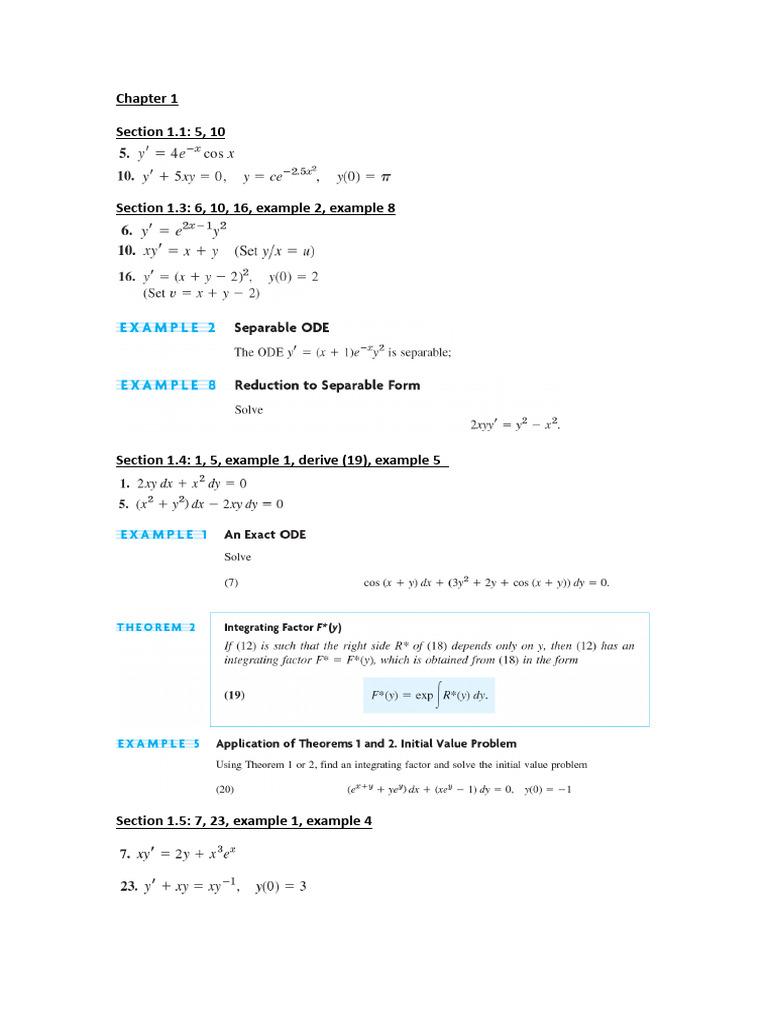 Math HW1 | PDF