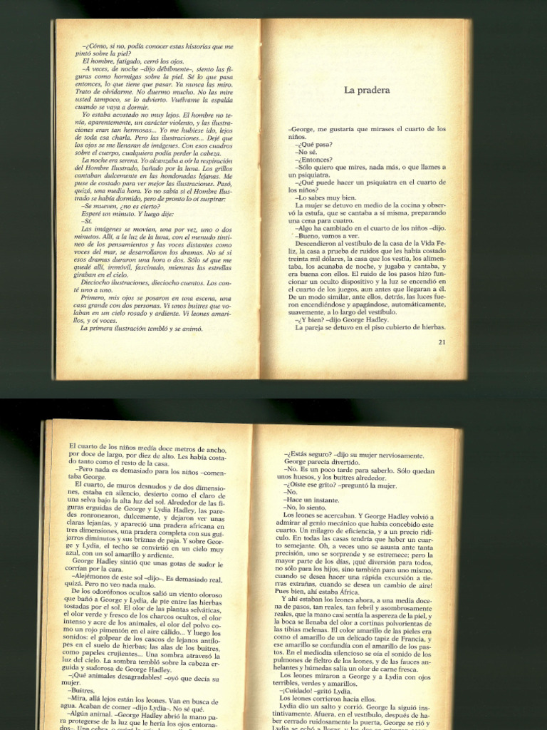 Cuento LA PRADERA de Ray Bradbury | PDF