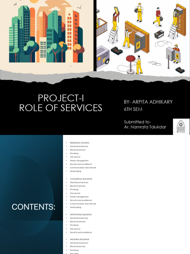 Essential Services in Building Projects | PDF | Elevator | Air Conditioning