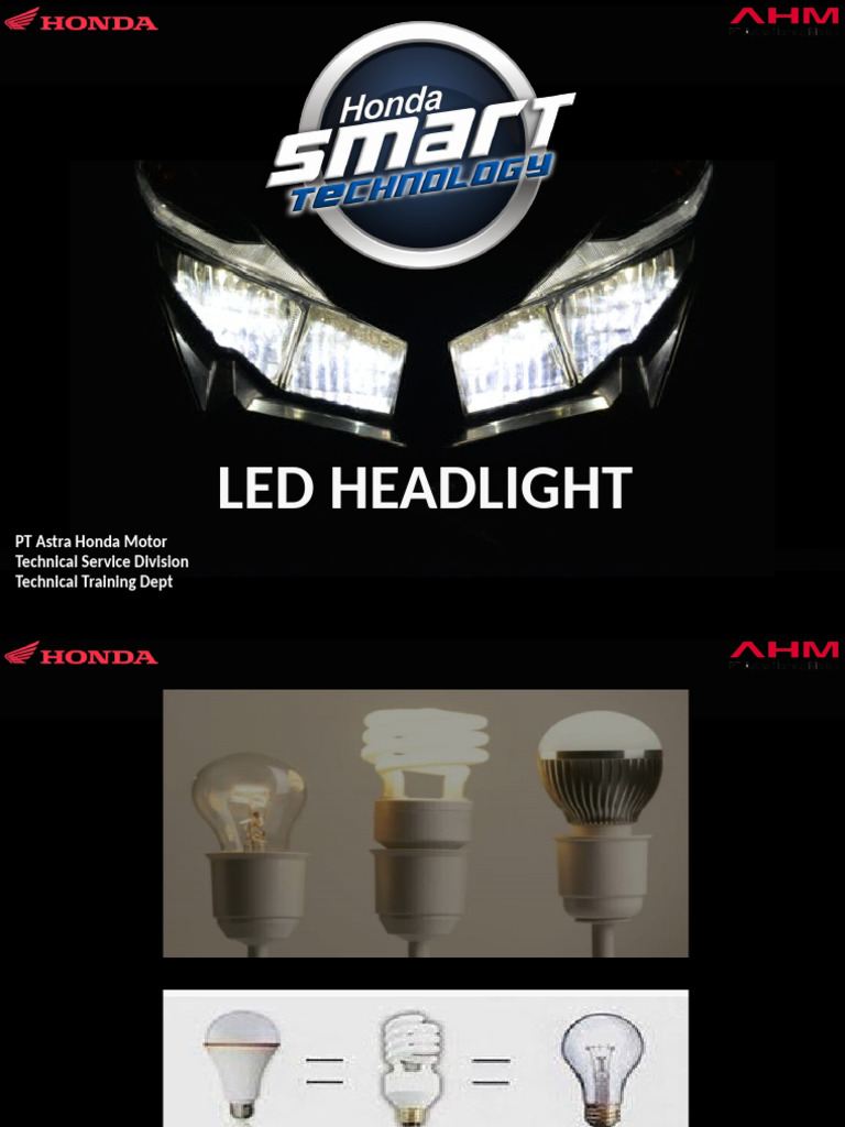 Materi Astra Honda Talknology 4 - LED Headlight Untuk SMK | PDF