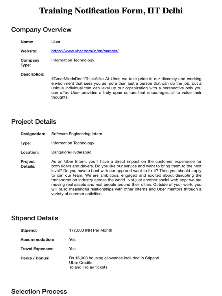 Uber (Software Engineering Intern) | PDF