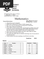 Unit 3 Mathematical Methods SAC Practice | PDF | Function (Mathematics ...