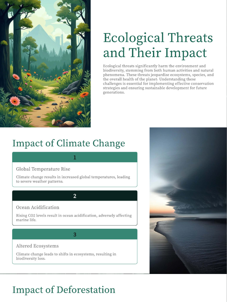 Ecological Threats and Their Solutions | PDF | Habitat Destruction ...